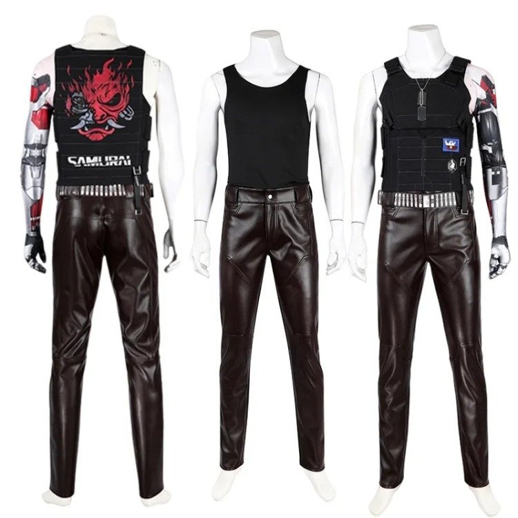 Game 2077 Cosplay Johnny Silverhand Costume