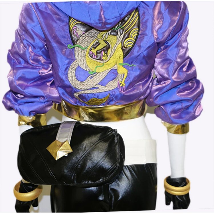 LOL KDA Akali Cosplay Costume for Women (3)