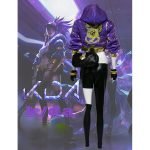 LOL KDA Akali Cosplay Costume for Women (1)