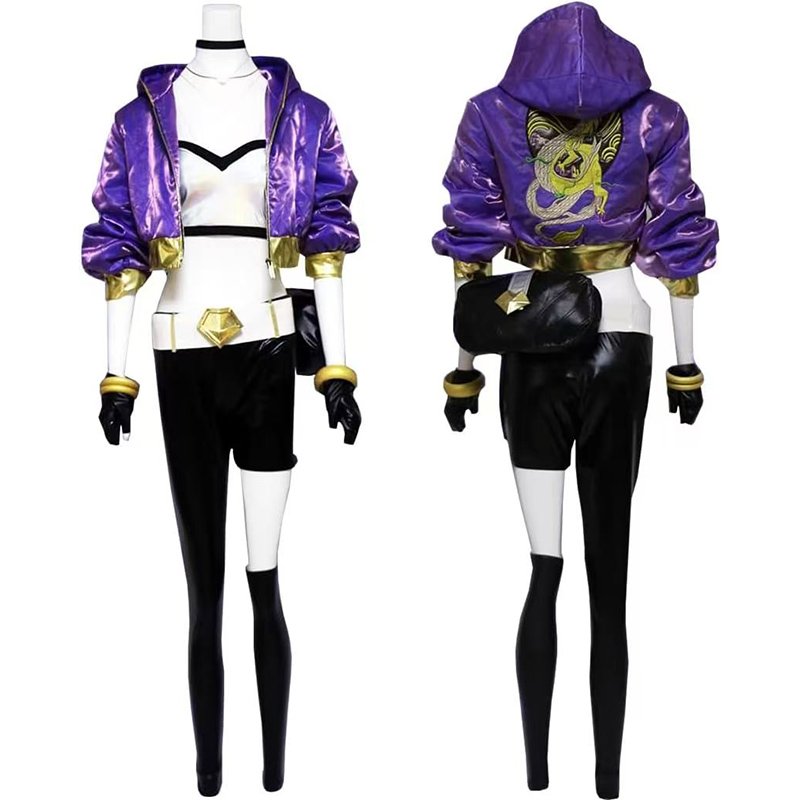 LOL KDA Akali Cosplay Costume for Women (6)