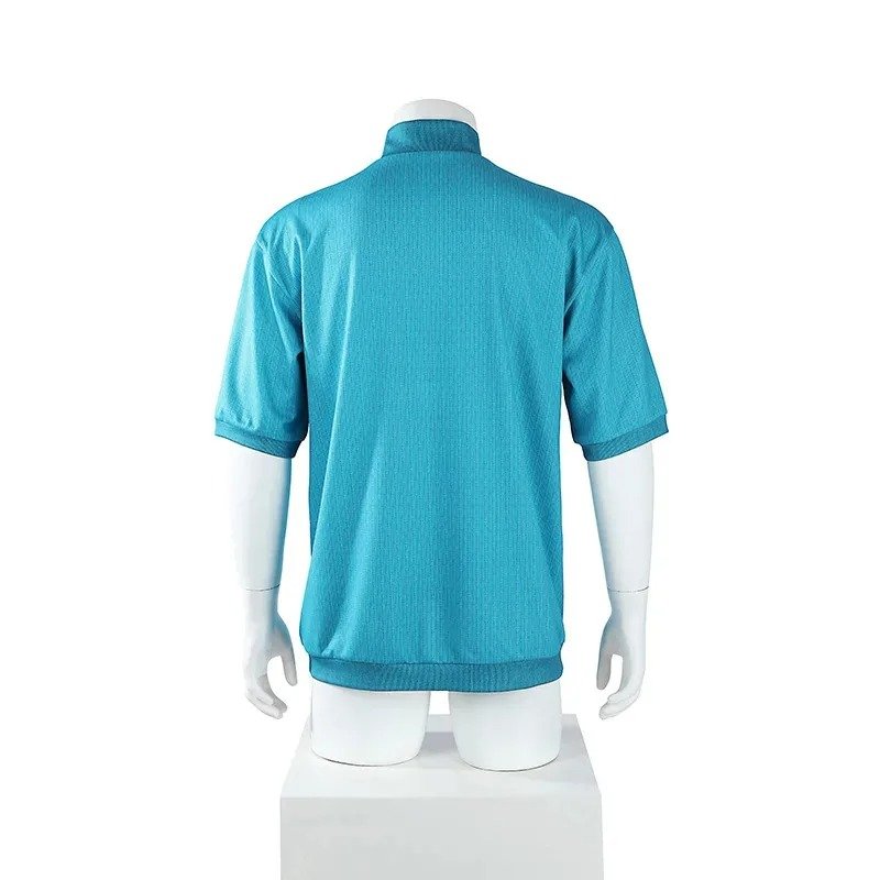 Mine Craft Cosplay Movie Steve Blue Top T-shirt (12)