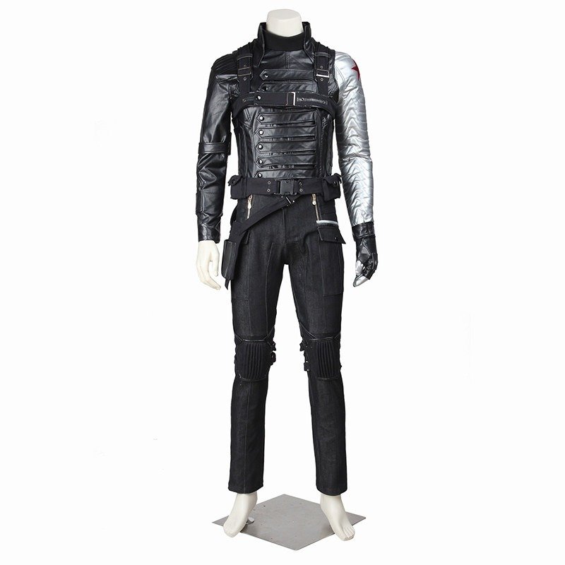Superhero Winter Soldier Cosplay Bucky Costume