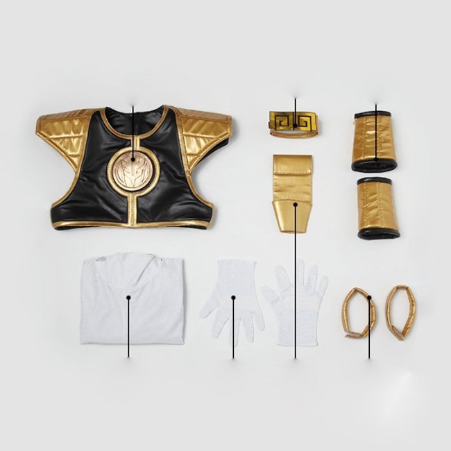 Tommy Oliver Superhero Rangers Cosplay Costume Zentai Jumpsuit (10)