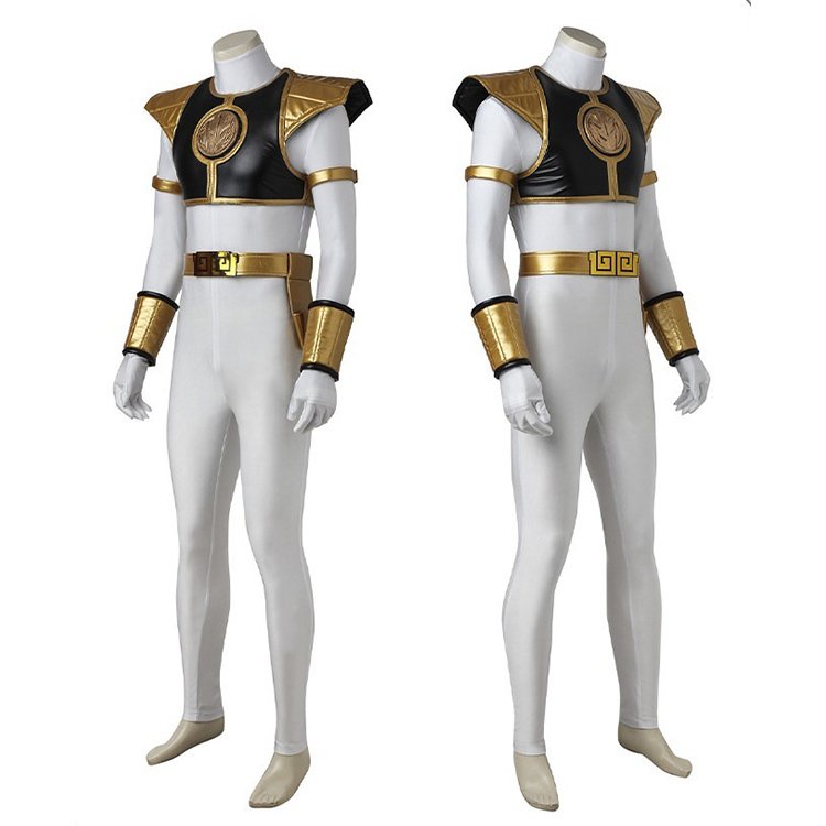 Tommy Oliver Superhero Rangers Cosplay Costume Zentai Jumpsuit (2)
