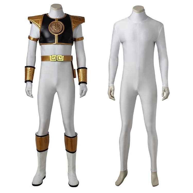 Tommy Oliver Superhero Rangers Cosplay Costume Zentai Jumpsuit (3)