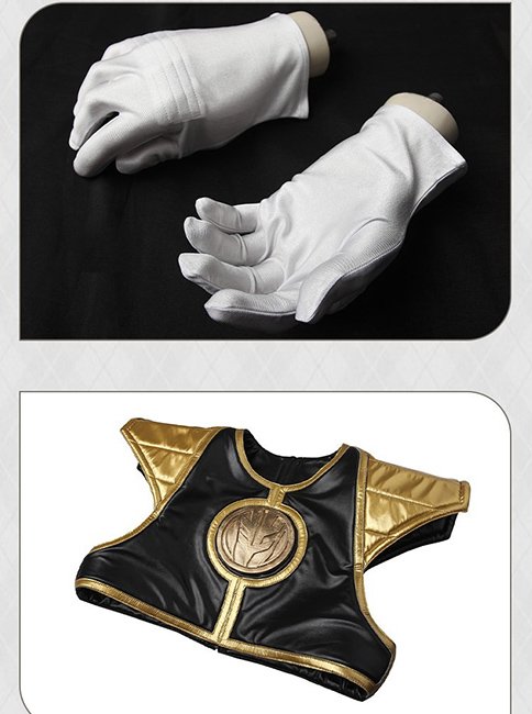 Tommy Oliver Superhero Rangers Cosplay Costume Zentai Jumpsuit (5)