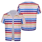 2023 Doll Allan Rainbow Striped Top Shirt