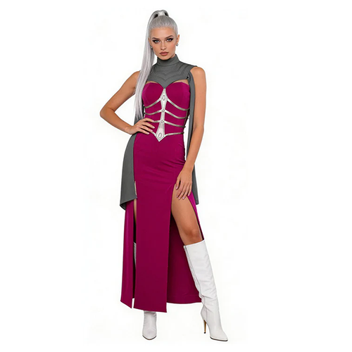 Cosplay Costume Mileena Mortal Kombat 2 Gown Dress (2)