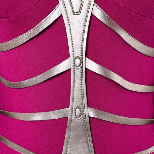 Cosplay Costume Mileena Mortal Kombat 2 Gown Dress (5-3)