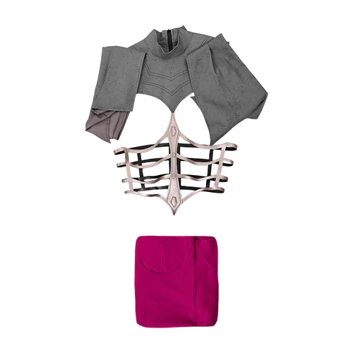Cosplay Costume Mileena Mortal Kombat 2 Gown Dress (5)