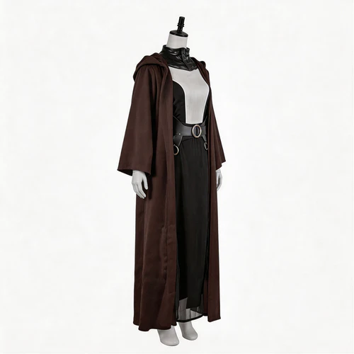 Custom Made Asajj Ventress Cosplay Costume Cloak Set Brown (5)
