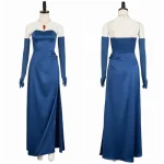 Custom Made Dispatch Blonde Blazer Mandy Blue Gown Outfit