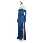 Custom Made Dispatch Blonde Blazer Mandy Blue Gown Outfit (10)