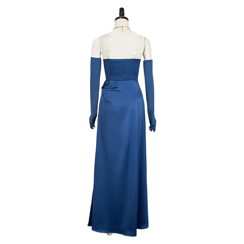 Custom Made Dispatch Blonde Blazer Mandy Blue Gown Outfit (4)