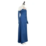 Custom Made Dispatch Blonde Blazer Mandy Blue Gown Outfit (10)