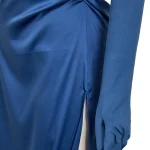 Custom Made Dispatch Blonde Blazer Mandy Blue Gown Outfit (10)