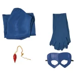 Custom Made Dispatch Blonde Blazer Mandy Blue Gown Outfit (10)