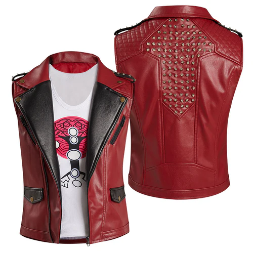 Custom Made Tr Men Red Vest 2 Pecices