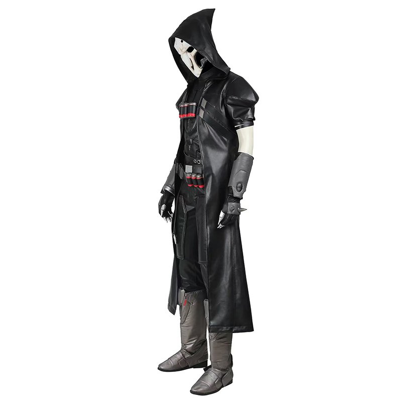 Game Overwatch OW Reaper Gabriel Reyes Cosplay Costume (7)