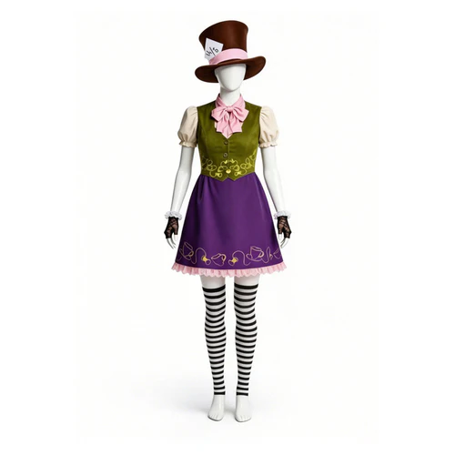 Mad Hatter Alice Genderbend Purple Dress (5)
