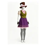 Mad Hatter Alice Genderbend Purple Dress (1)