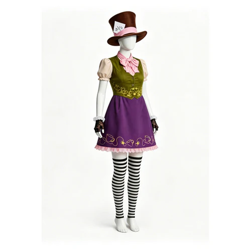 Mad Hatter Alice Genderbend Purple Dress (6)