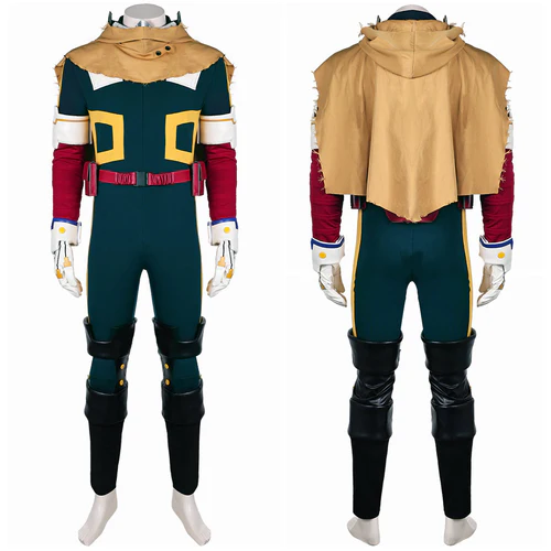 Midoriya Izuku Jumpsuit Green Cosplay Costume