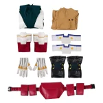 Midoriya Izuku Jumpsuit Green Cosplay Costume (1)