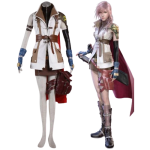 XIII FF13 Lightning Eclair Farron Cosplay Costumes