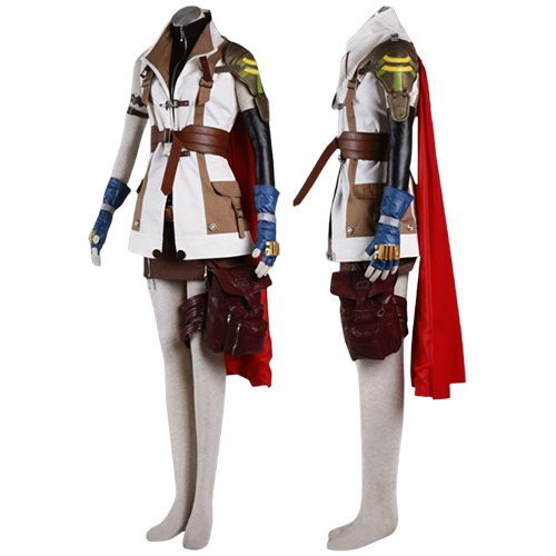 XIII FF13 Lightning Eclair Farron Cosplay Costumes (2)