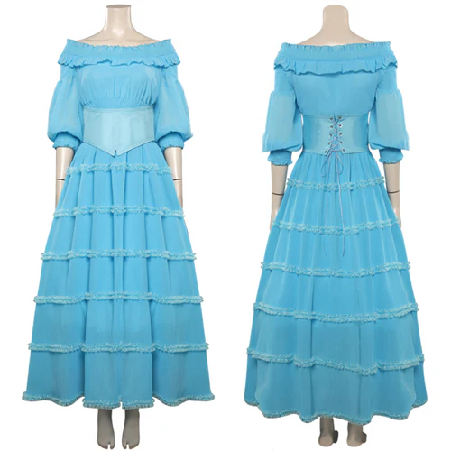 2023 Ariel Blue Dress Cosplay Costume