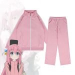 Custom Made Bocchi The Rock Gotō Hitori Hitori Bocchi Pink Hoodie Set (1)