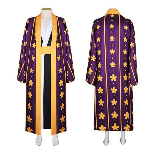 Custom Made One Piece King Trafalgar Law Cosplay Kimono Costume (1)
