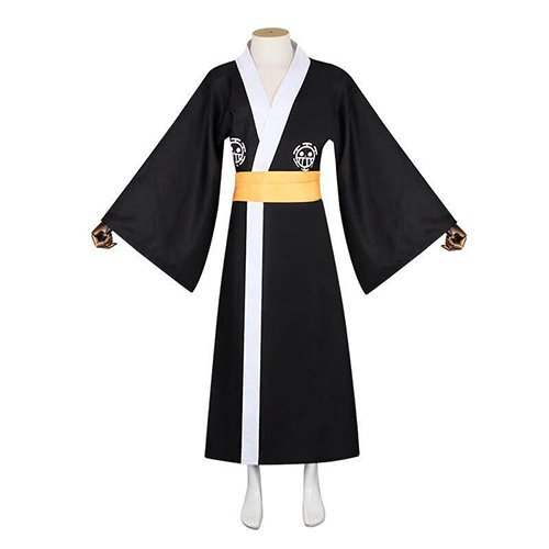 Custom Made One Piece King Trafalgar Law Cosplay Kimono Costume (2)
