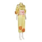 Custom Made One Piece ワンピース OKIKU Cosplay Kimono Yellow Costume (1)