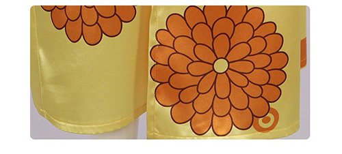 Custom Made One Piece ワンピース OKIKU Cosplay Kimono Yellow Costume (7)