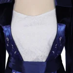 Custom Made Titanic Rose Blue Velvet Gown Dress Outfit (1)