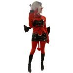 Custom Made パンティ&ストッキングwithガーターベルト ‌Devil Twin Sisters Cosplay Costume (01)