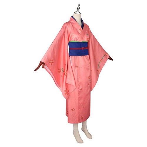 Gintamaしむら たえ Shimura Tae Cosplay Kimono Costume (3)