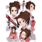 Samurai Champloo,サムライチャンプルー 风フウ Kimono Cosplay Dress (1)