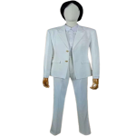 White Suit Set Anime Ouran White Cosplay Costume (1)