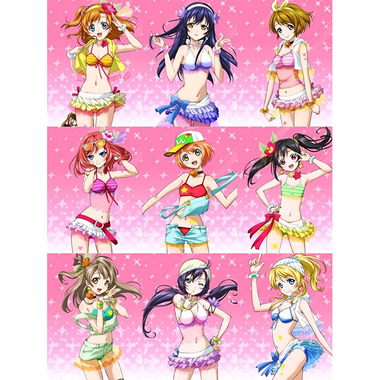 Custom Made LoveLive! Love Live! Cosplay Swimwear Outfits (1)
