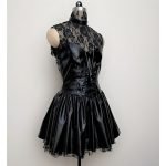 DEATH NOTE Misa Amane Black Dress Cosplay Costume (1)