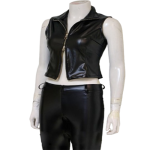 Death Note MeroMelloMihael Keehl Black Leather Vest and Pant Cosplay Suits (1)