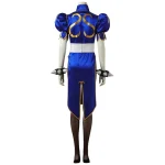 Street Fighter V Chun Li Cosplay Costume Blue (1)