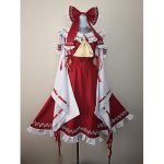 Touhou Reimu Hakurei Dress Cosplay Costume (4)