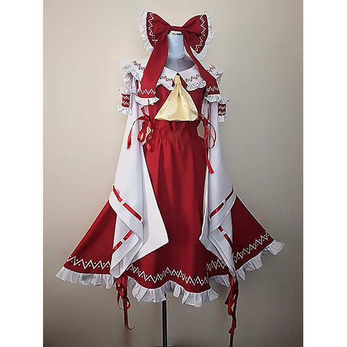 Touhou Reimu Hakurei Dress Cosplay Costume (1)