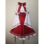 Touhou Reimu Hakurei Dress Cosplay Costume (4)