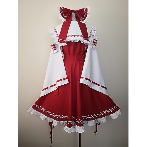 Touhou Reimu Hakurei Dress Cosplay Costume (3)