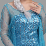 Frozen Elsa Snow Queen Princess Elsa Dress Costume (1)